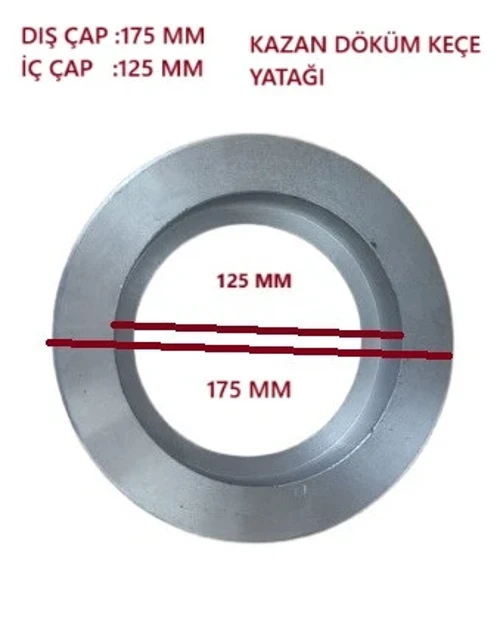 ALÜMİNYUM DÖKÜM KEÇE YATAĞI 175*125 MM (20 KĞ KAZAN 125 LİK)