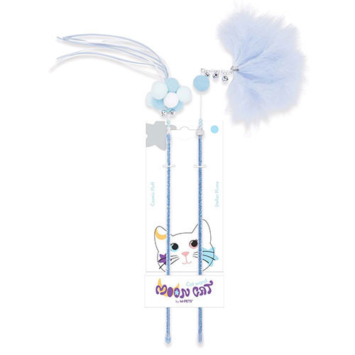 Mooncat Olta Kedi Oyuncağı Mavi 2'li 40 Cm