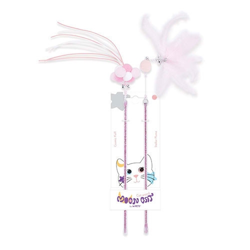 Mooncat Olta Kedi Oyuncağı Pembe 2'li 40 Cm