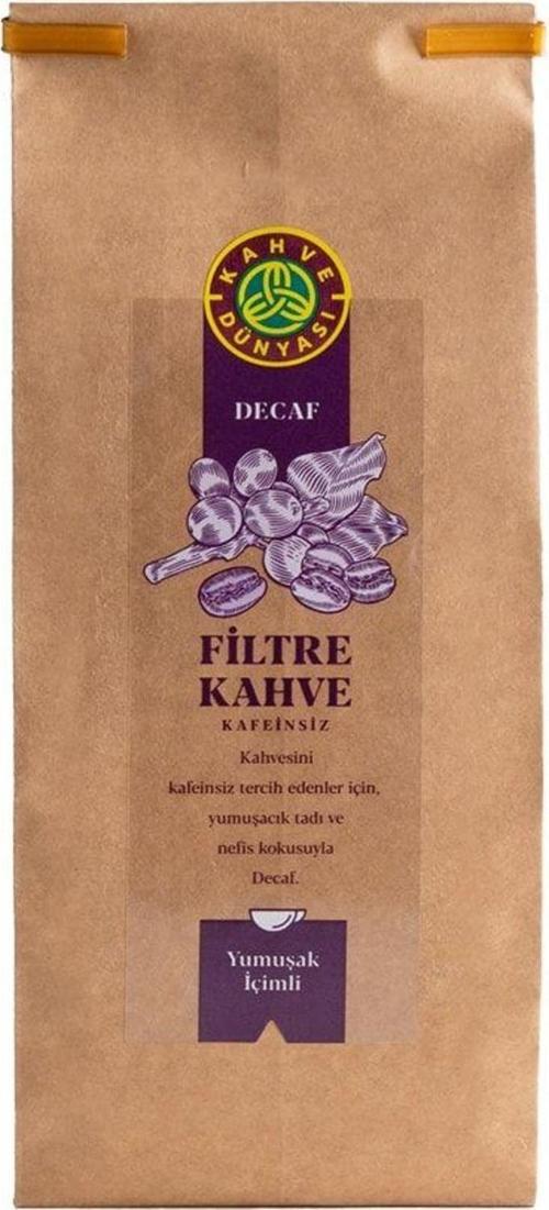 Kafeinsiz (Decaf) Filtre Kahve 250 gr  Metal Filtre Çekim