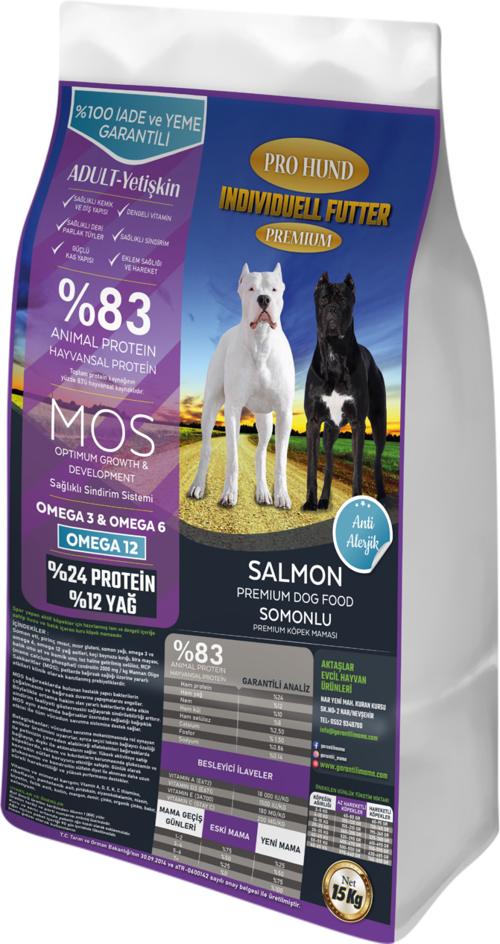 INDIVIDUALLY SOMONLU PREMIUM YETİŞKİN KÖPEK MAMASI (15KG)