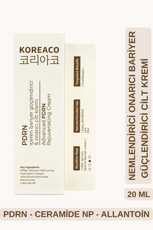 Pdrn Ceramide Bariyer Güçlendirici Yüz Kremi | Seramid Np Ve Niasinamid İçeren Onarıcı Nemlendirici (%99 Saf Pdrn Krem) 20 Ml