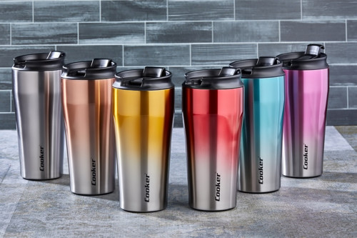 CKR-2049 400ML.ÇELİK MUG TERMOS BARDAK ÇİFT RENK (5639)