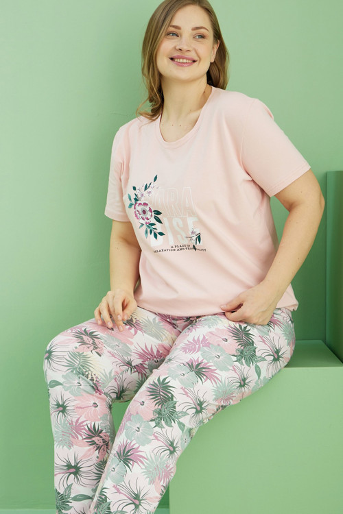 Curve Büyük Beden Battal Boy Pamuklu Pijama Takım25113793
