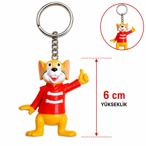 Sevimli Fare Figürlü Anahtarlık 6 Cm (5639)