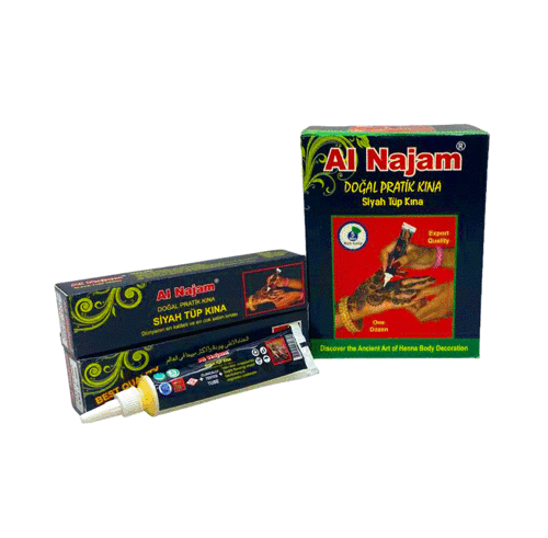 12 ADET AL NAJAM SİYAH TÜP KINA 30GR (5639)
