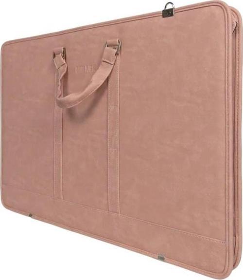 Deri Proje Çantası 40x56 cm Pembe