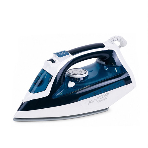 KOYU MAVİ - BEYAZ BUHARLI ÜTÜ SERAMİK TABAN - 360° HAREKETLİ KABLO - BUHAR AYARLAMA 2100W STEAMPLUS-