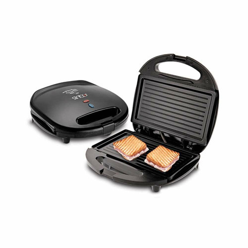 MİNİ GRANİT ELEKTRİKLİ TOST MAKİNESİ 2 TOST YAPIŞMAZ YÜZEY 750W SSM-2513 (5639)