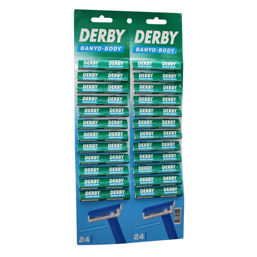 DERBY BANYO BODY TEK BIÇAK KARTELALI JİLET 48PCS (5639)