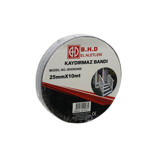 25MM X 10MT KAYDIRMAZ SİYAH BANT (5639)