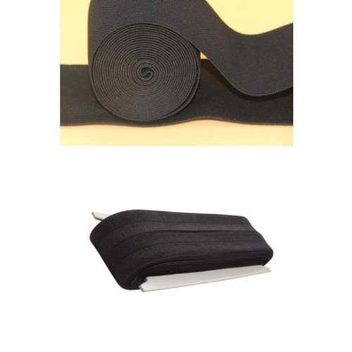 SİYAH - 1.5CM PAÇA LASTİK YASSI GENİŞ 10MT. (5639)