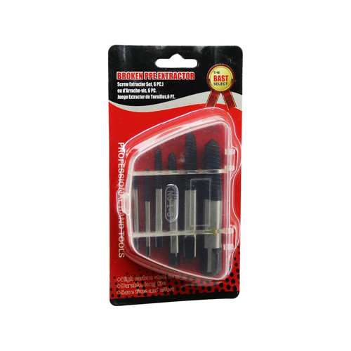 6 PCS HASARLI VİDA ÇIKARICI SET - SOLA DÖNEN KLAVUZ UÇ (5639)