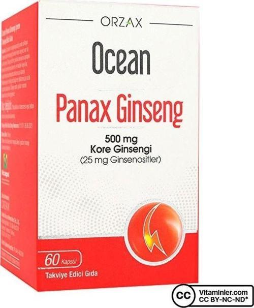 Panax Ginseng 500 mg 60 Kapsül
