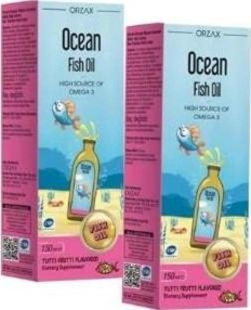 Tutti Frutti Karışık Meyve Aromalı Balık Yağı Şurup 150 ml 2 Adet