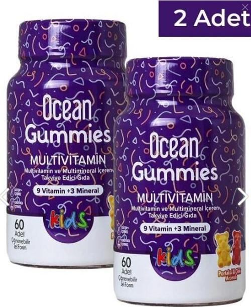 Ocean Gummies Multivitamin 60 Çiğnenebilir Jel Form 2 Adet