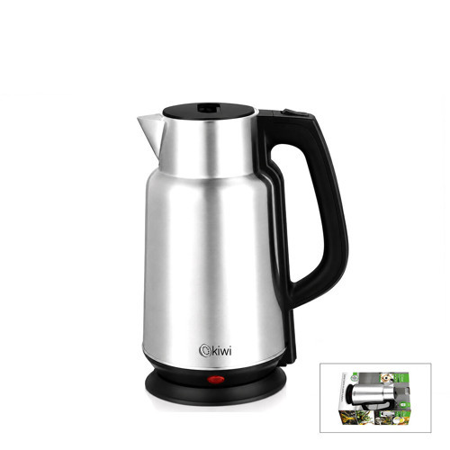 ÇELİK - SÜRAHİ MODEL KETTLE ELEKTRİKLİ SU ISITICISI PASLANMAZ ÇELİK GİZLİ REZİSTANS 360° 2.2LT 1500W