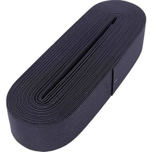 SİYAH - 4CM PAÇA LASTİK YASSI GENİŞ 10MT. (5639)