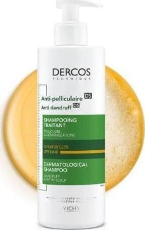 Dercos Anti-Dandruff Şampuan Kuru Saçlar için Kepek Karşıtı 390 ml