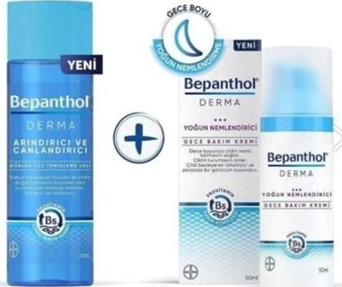 Gece Bakım Kremi 50 ml + Bepanthol  Yüz Temizleme Jeli 200 ml