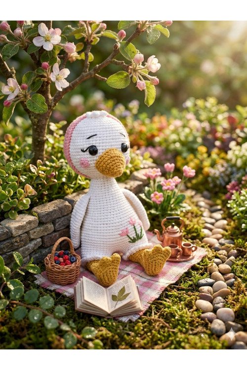 Amigurumi Kaz Uyku Arkadaşı