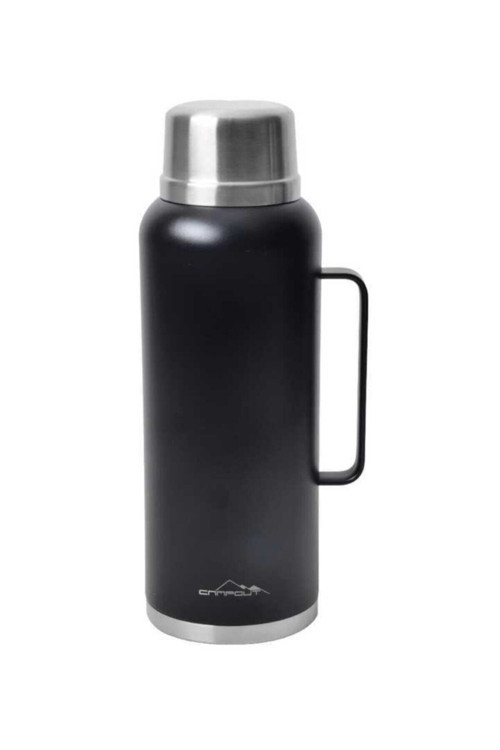 Çift Katmanlı Termos Siyah 2600Ml