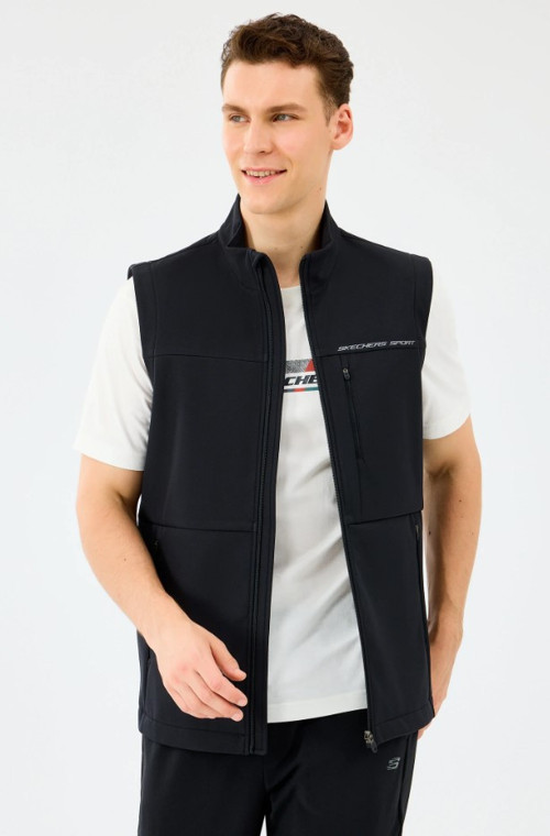 M Fitted Turtle Neck Softshell Vest S2520220-3817 Erkek Yelek