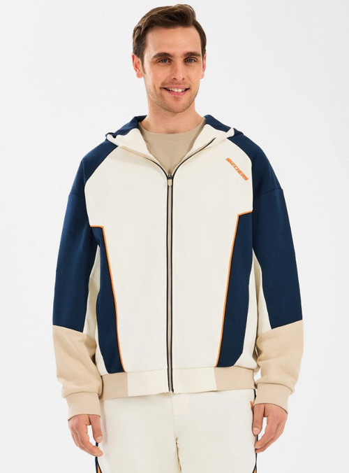 M Diagonel Lw Fleece Fullzip Hoodie Sweatshirt S2510027-102 Eşofman Üstü Erkek Ceket