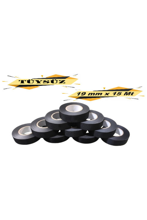 Tüysüz Bez Bant Elektrik Kablo Bandı 19 Mm X 15 Metre 10 Adet