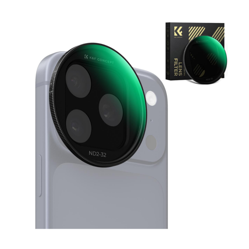 iPhone 17 Pro ve Pro Max için ND2-32 Filtre Black