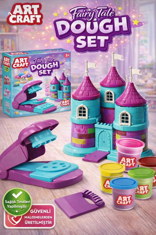 Peri Masalı Oyun Hamur Seti 336 Gr | Sağlık Testli Güvenli Oyun Hamuru | 3 Yaş+