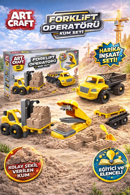 Forklift Operatör Kum Set 750 Gr + Motor Beceri + Eğitici Ve Eğlenceli Sağlık Testleri Yapılı