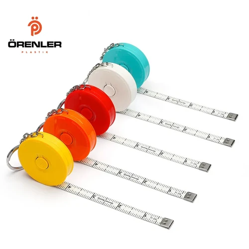 Mezura Otomatik Anahtarlık 1.5 Metre 2. Versiyon Kırmızı