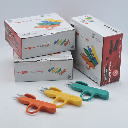 İplik Temizleme Makası Plastik (12 Adet) Yeşil