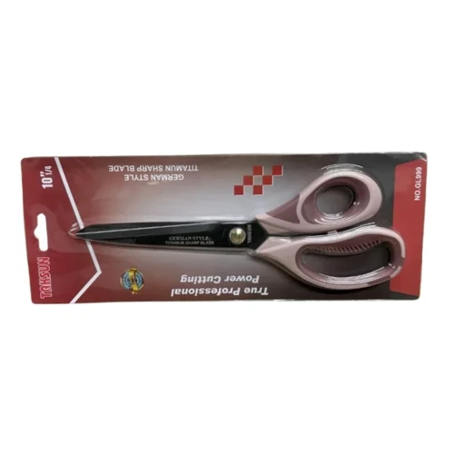 Makas Plastik Saplı GL999 10" (25 cm) Pembe