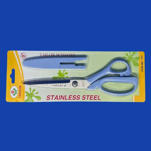 Makas Plastik Saplı 777 9" (23 cm) Mavi