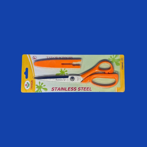 Makas Plastik Saplı 777 9" (23 cm) Turuncu