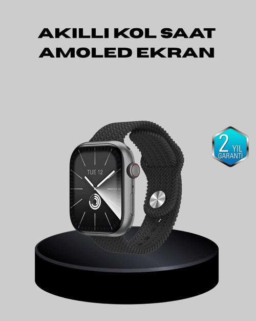 ® Kablosuz Şarjlı Akıllı Saat Bluetooth Arama Bildirim Destekli Uzun Pil Ömürlü