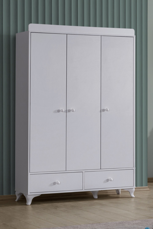 Gardırop, Elegant 3 Kapaklı Çekmeceli Dolap