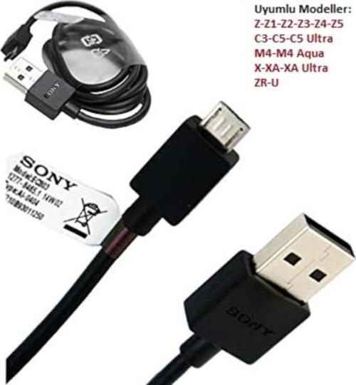 Sony Uyumlu Şarj Kablosu Micro Usb M4- E4- E5-M2 Şarj Data Kablosu