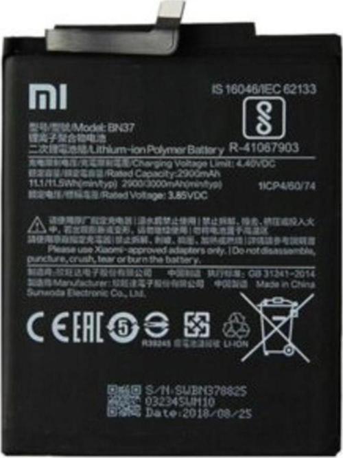 Xiaomi Redmi 6/ Redmi 6A Bn37 Batarya Pil