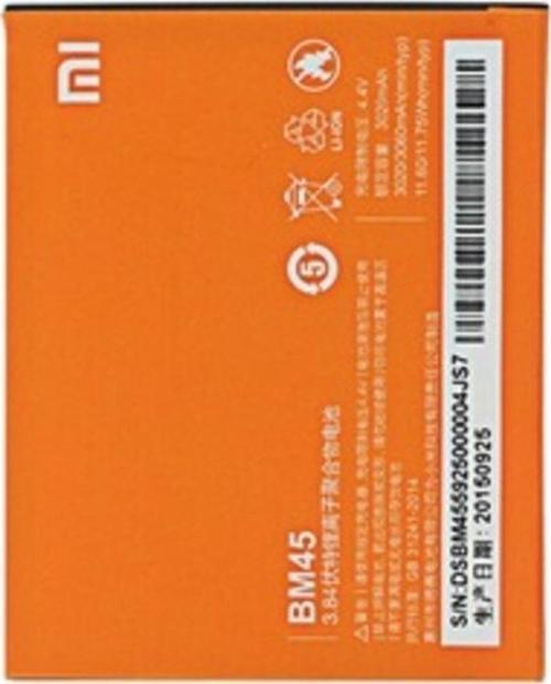 Xiaomi Redmi Note 2/Prime Pil Batarya Bm45