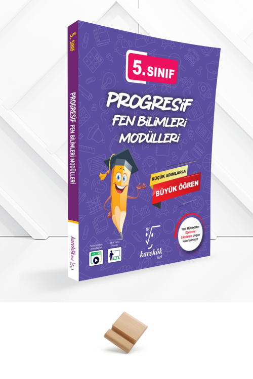 Karekök 5. Sınıf Progresif Fen Bilimleri Modülleri ve Telefon Standı