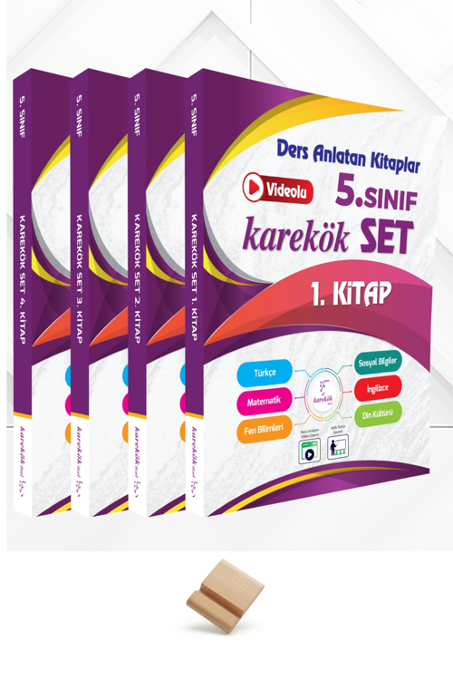 Karekök 5. Sınıf Ders Anlatan Tüm Dersler Set ve Telefon Standı