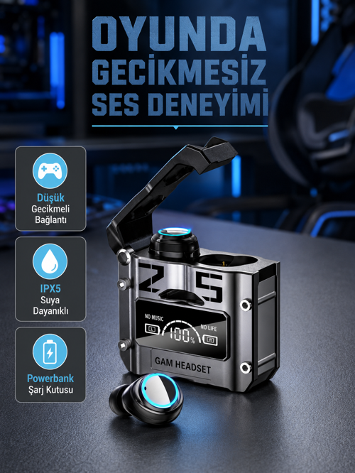 tekno Powerbank Özellikli Bluetooth Kulaklık – Ergonomik, Suya Dayanıklı 2026