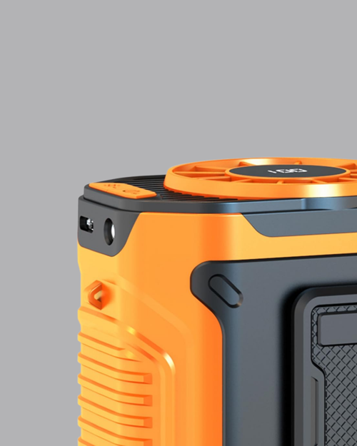 Ucuztekno tekno Dijital Ekranlı Turbo Mini Fan – 3 Kademeli Hız, Sessiz Çalışma ve Type-C Şarj 2026 4