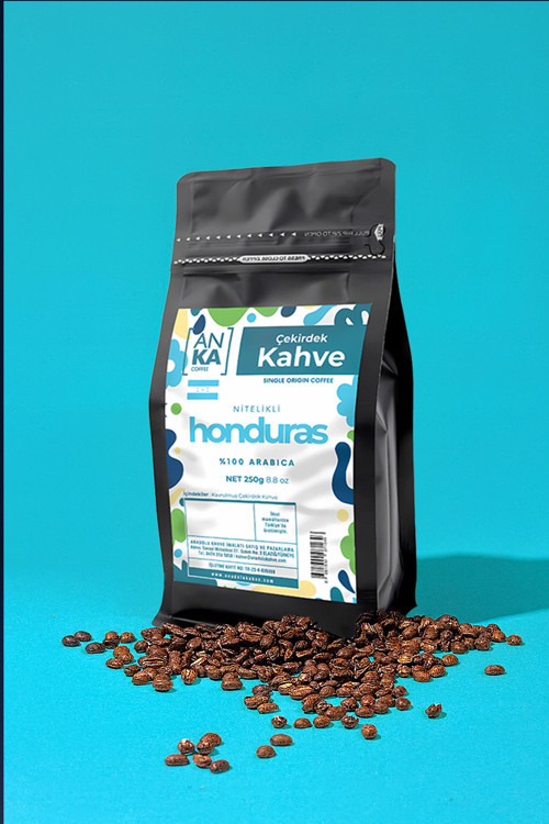 Honduras Nitelikli Filtre Kahve Çekirdeği 250G – %100 Arabica, Düşük Asidite Öğütülmemiş