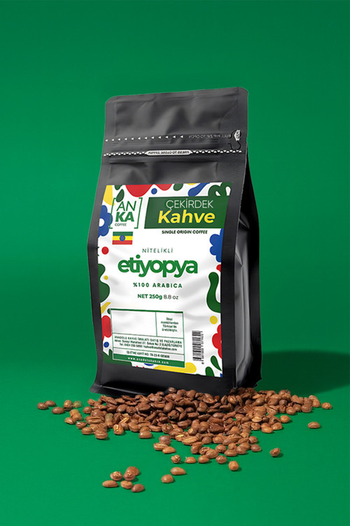 Etiyopya Yirgacheffe Nitelikli Filtre Kahve Çekirdeği 250 G – %100 Arabica Grade 1