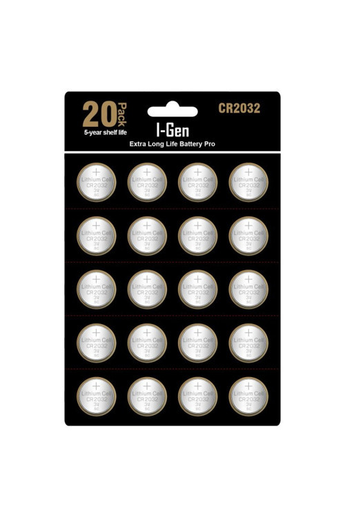 CR2032 Pil 20'li Paket Tartı, Baskül, Şeker Ölçüm Cihazı Pili Lityum Düğme Pil 3V 2032