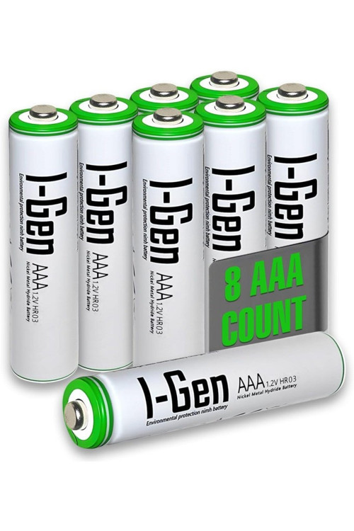 B109 8 Adet AAA 900 Mah Şarj Edilebilir İnce Kalem Pil 1.2V Ni-MH Şarjlı Pil